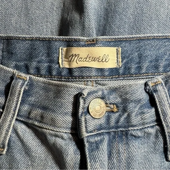MADEWELL The MOMJEAN in Gilford Wash Ripped Edition High Rise size 30 - Picture 7 of 11